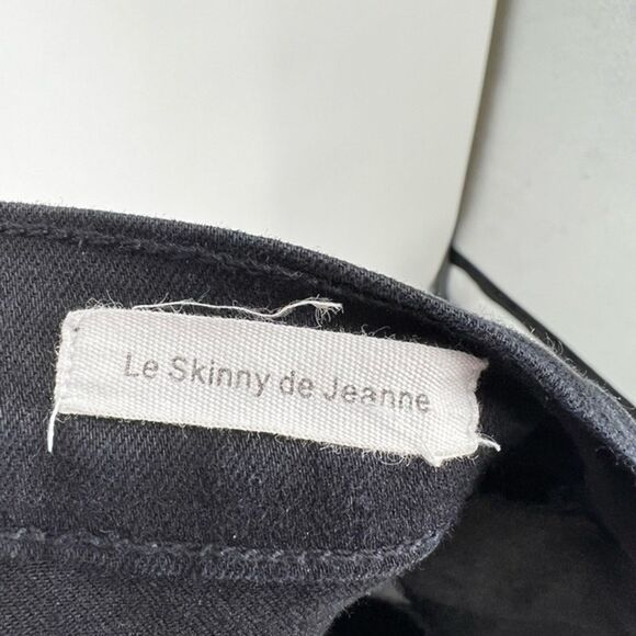 FRAME Le Skinny de Jeanne Ripped Jeans Black Size‎ 27 - Picture 10 of 12